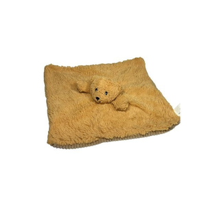 YuMe Toys Teddy Bear Security Blanket Lovey Rattle Corduroy Plush Maxx Marketing